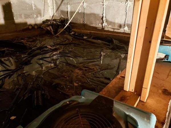 Crawlspace Water Cleanup in Rochester